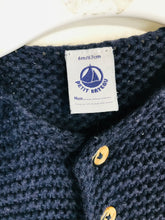 Load image into Gallery viewer, Petit Bateau Kid&#39;s Knit Cardigan | 6m/67cm | Blue
