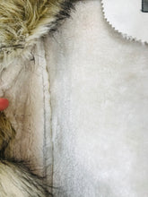 Load image into Gallery viewer, Zara Women’s Shearling Faux Fur Suede Coat | M | Beige
