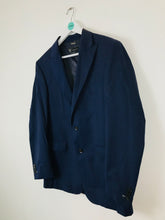 Load image into Gallery viewer, H.E by Mango Wool Stripe Suit Jacket Blazer | UK40 L | Blue

