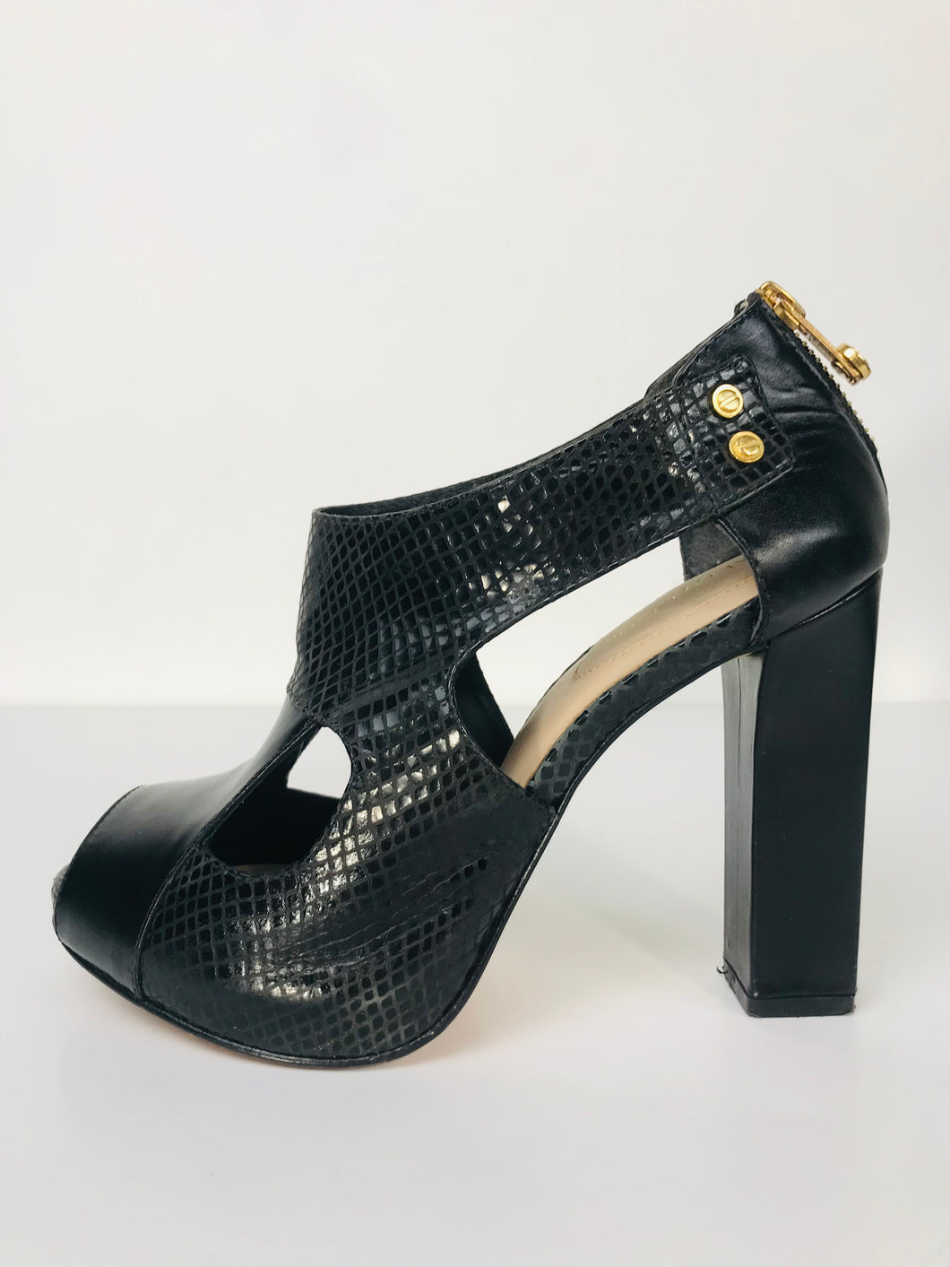 Kat Maconie Women's Leather Smart Heels  | EU37 UK4 | Black