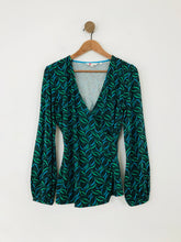 Load image into Gallery viewer, Boden Women&#39;s Wrap Blouse | UK14 | Green
