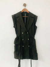 Load image into Gallery viewer, Zara Women&#39;s Short Sleeve Blazer Mini Dress | M UK10-12 | Green

