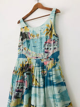 Load image into Gallery viewer, Boden Women&#39;s Beach A-Line Dress | UK14 | Blue

