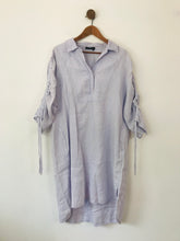 Load image into Gallery viewer, Marc Aurel Women&#39;s Linen Shirt Dress | 42 UK14 | Blue
