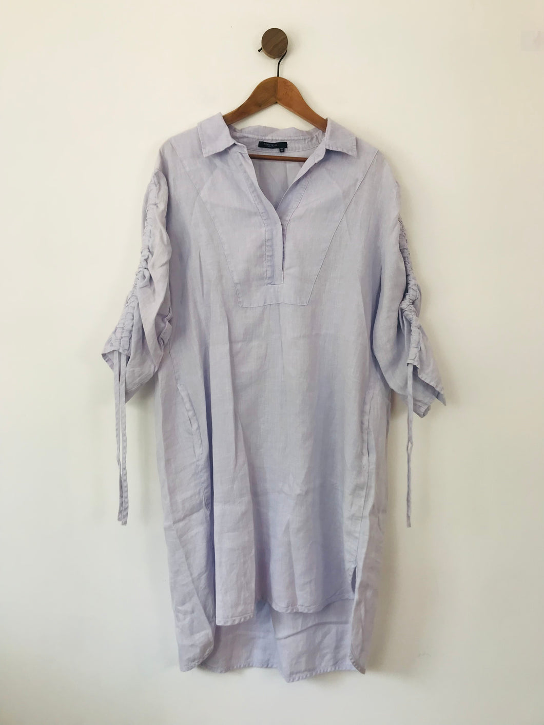 Marc Aurel Women's Linen Shirt Dress | 42 UK14 | Blue