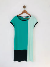 Load image into Gallery viewer, Calvin Klein Women&#39;s Colour Block Oversized Shift Dress | XS UK6-8 | Green
