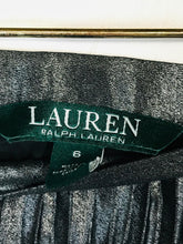 Load image into Gallery viewer, Ralph Lauren Women&#39;s Metallic A-Line Skirt  | UK6 | Black

