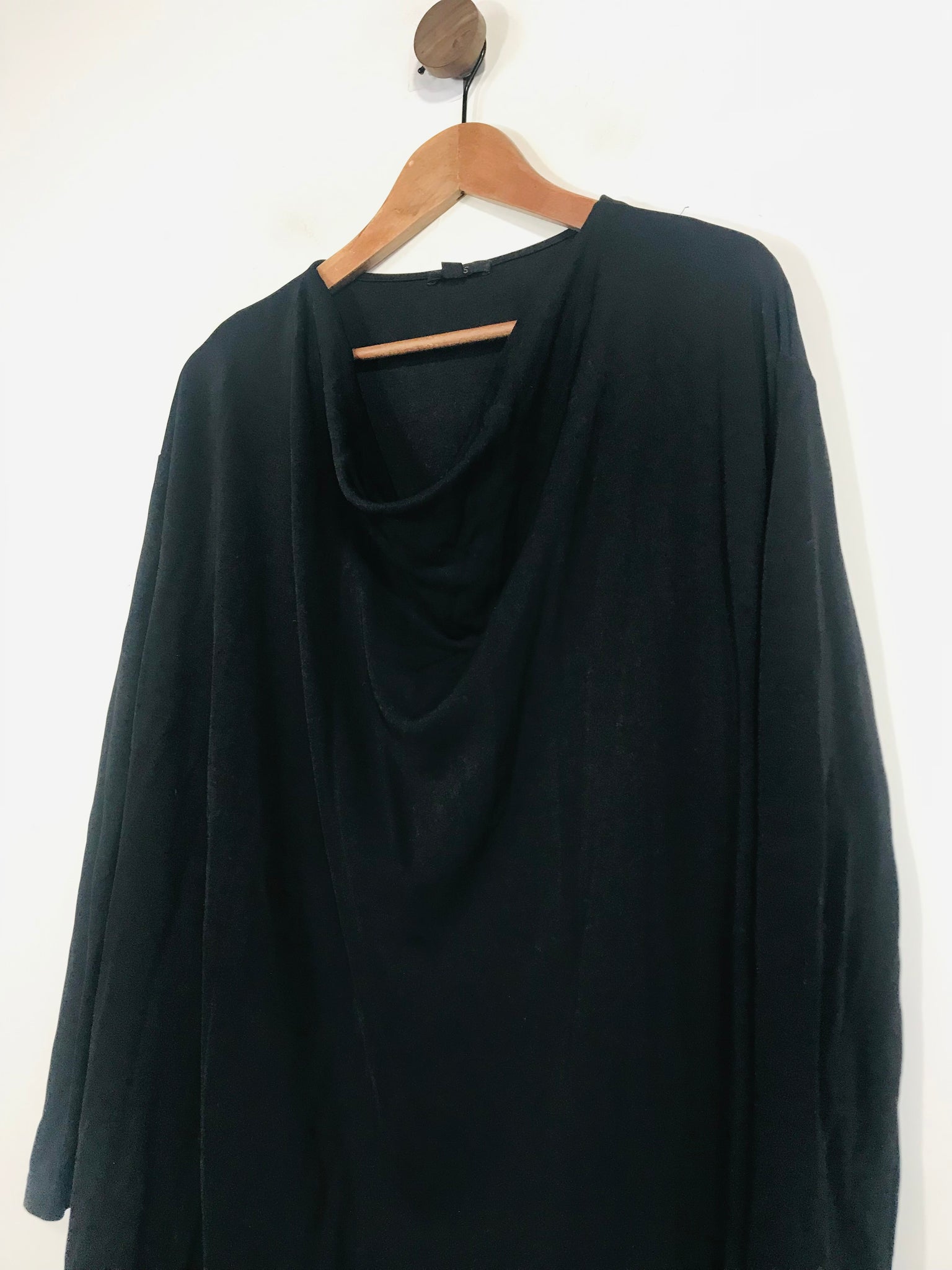 Cos Women's Cowl Neck Long Sleeve Shift Dress | M UK10-12 | Black ReThread Cos Women's Cowl Neck Long Sleeve Shift Dress | M UK10-12 | Black ReThread
