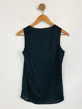 Load image into Gallery viewer, Massimo Dutti Women&#39;s V-Neck Tank Top | XS UK6-8 | Black
