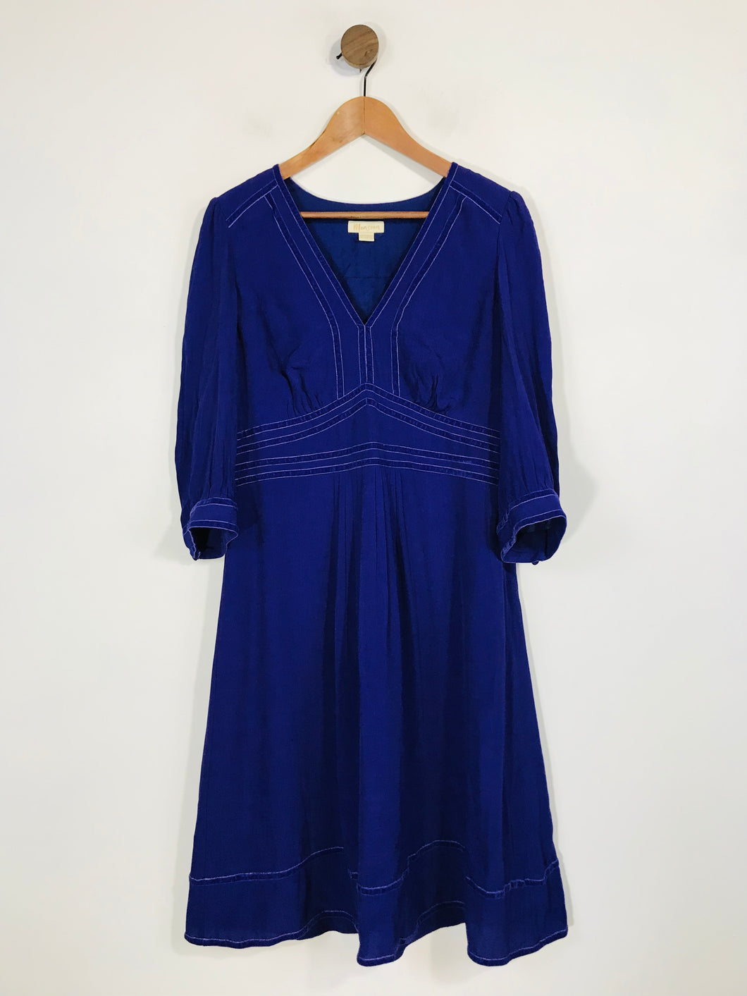 Monsoon Women's Pleated A-Line Dress | UK16 | Purple
