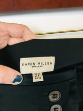 Load image into Gallery viewer, Karen Millen Women&#39;s Corset Ruched Smart Trousers | UK10 | Black
