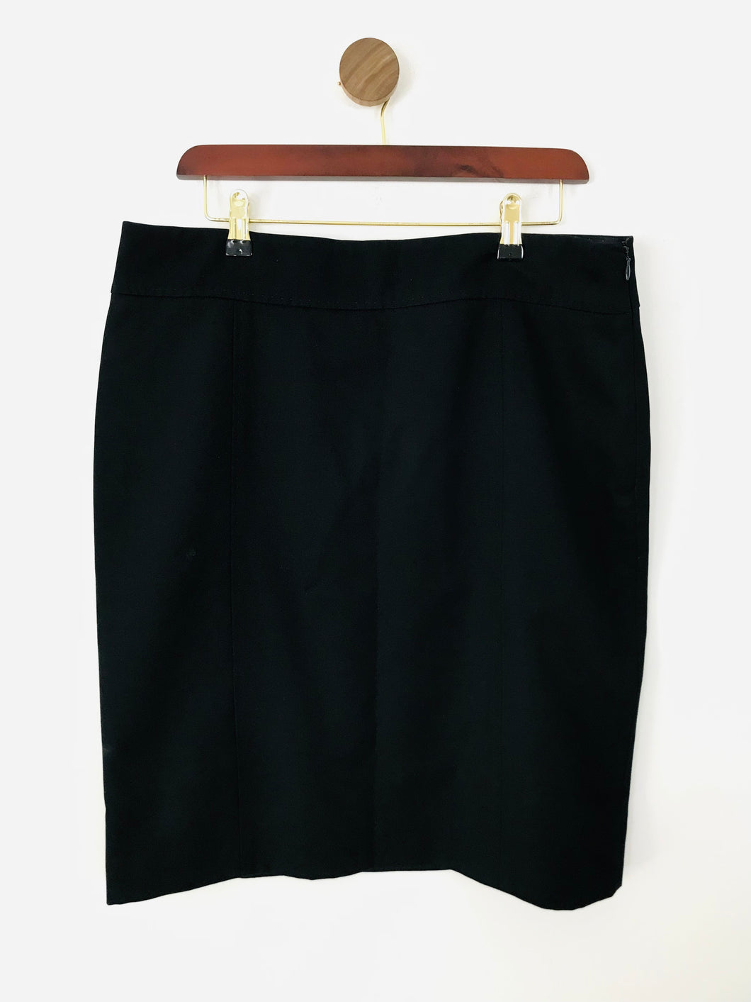 Jigsaw Women's Wool Smart Pencil Skirt | UK14 | Black