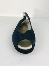 Load image into Gallery viewer, Andre Assous Women&#39;s Suede Slingback Sandals | US7.5 UK5.5 | Blue
