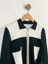 Load image into Gallery viewer, Zara Women&#39;s Colour Block Zip Cardigan | M UK10-12 | Black
