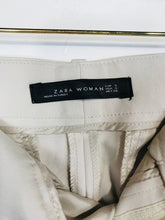 Load image into Gallery viewer, Zara Women&#39;s Smart Chinos Trousers | S UK8 | Beige
