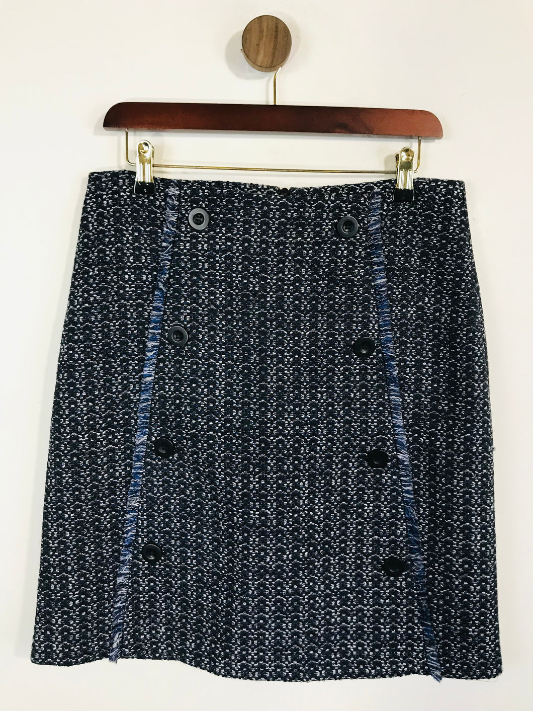 Warehouse Women's Check Gingham Smart Pencil Skirt | UK12 | Multicoloured
