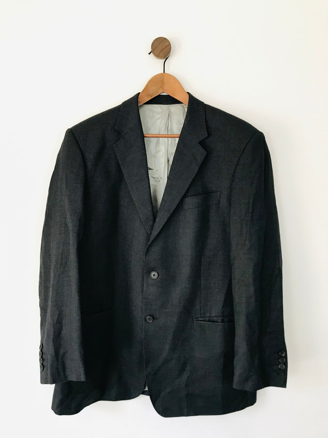 Austin Reed Men’s Wool Suit Jacket Blazer | 42S | Dark Grey