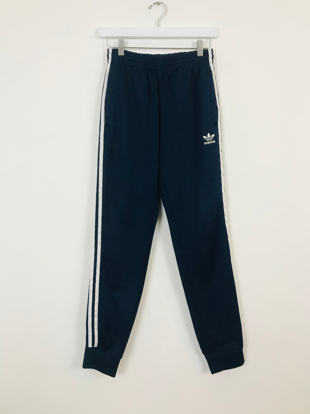 Adidas Mens Sports Tracksuit Bottoms | S | Navy Blue