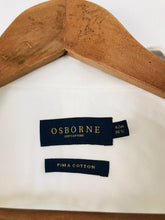 Load image into Gallery viewer, Osborne City Attire Men&#39;s Pima Cotton Button-Up Shirt | 16.5 42 | White
