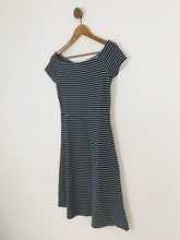 Load image into Gallery viewer, Boden Women’s Stripe Wide Neck A-Line Dress | UK8 | Navy Blue
