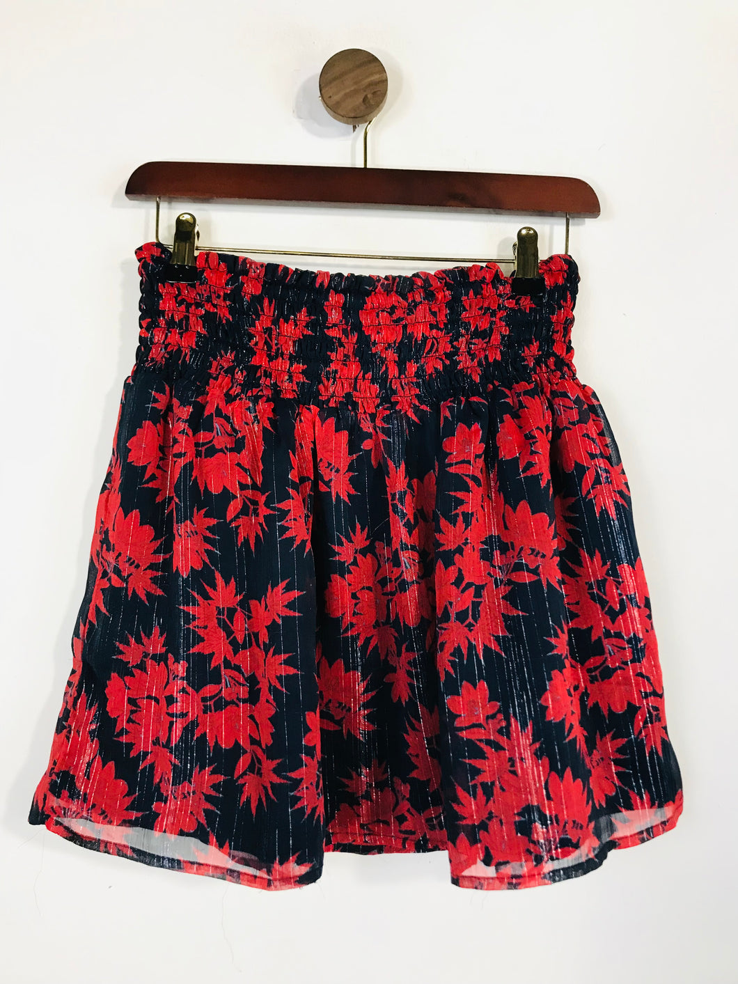 Hush Women's Floral Mini Skirt | UK8 | Red