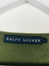 Load image into Gallery viewer, Ralph Lauren Womens V-neck Jumper | UK12 | Green
