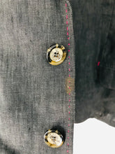 Load image into Gallery viewer, Ted Baker Men’s Linen Blazer Suit Jacket | 5 XL | Dark Grey
