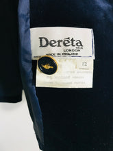 Load image into Gallery viewer, Dereta Women&#39;s Smart Blazer Jacket | UK12 | Blue
