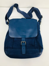 Load image into Gallery viewer, Mandarina Duck Women&#39;s Canvas Leather Satchel Bag | Blue

