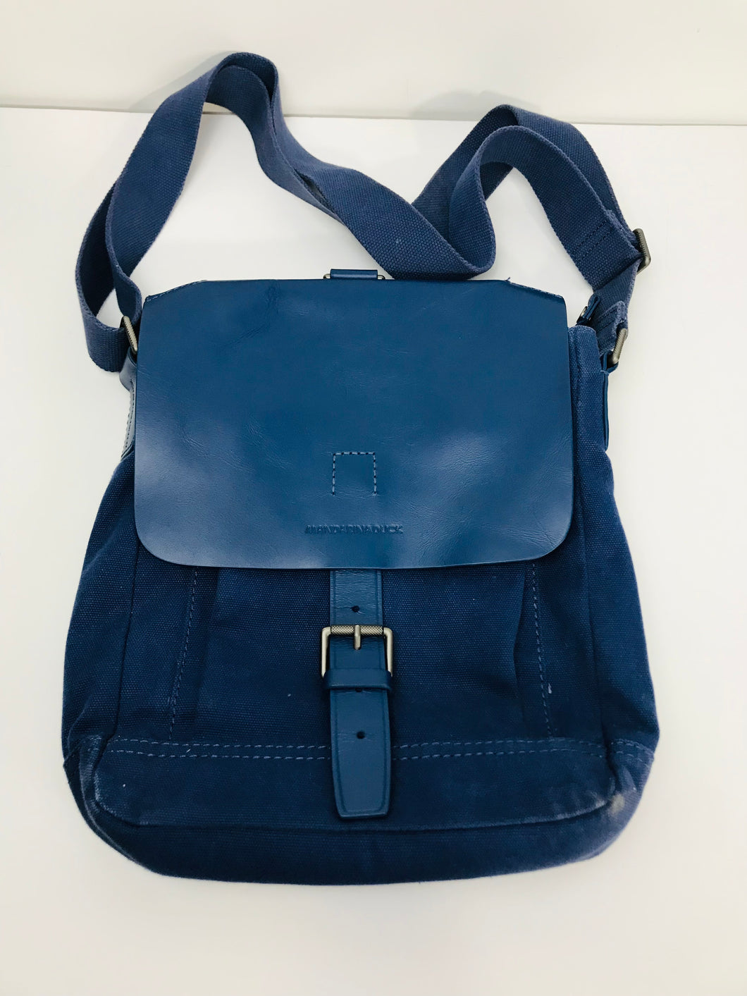 Mandarina Duck Women's Canvas Leather Satchel Bag | Blue