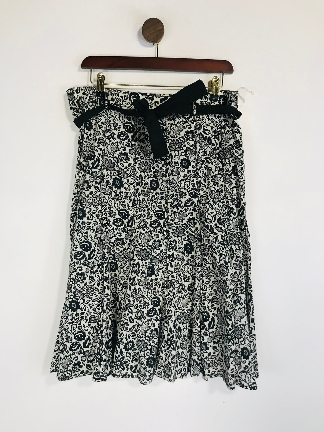Gerard Darel Women's Floral A-Line Skirt | EU44 UK16 | Black