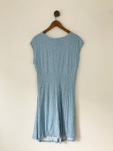 Load image into Gallery viewer, Seraphine Women’s Polka Dot Jersey Shift Maternity Dress | UK18 US14 | Blue
