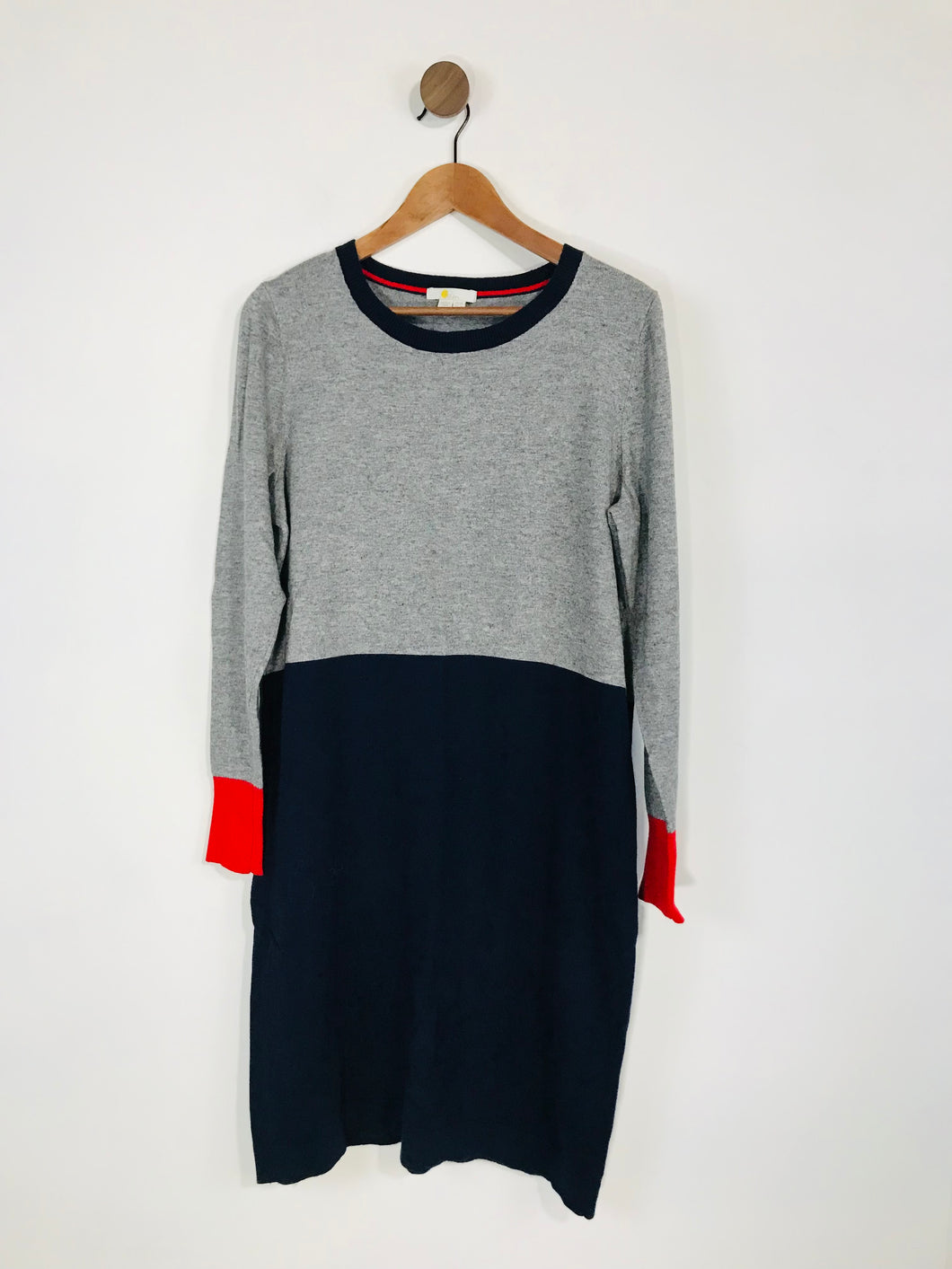 Boden Women's Wool Blend Jumper Shift Dress | UK20 | Multicolour