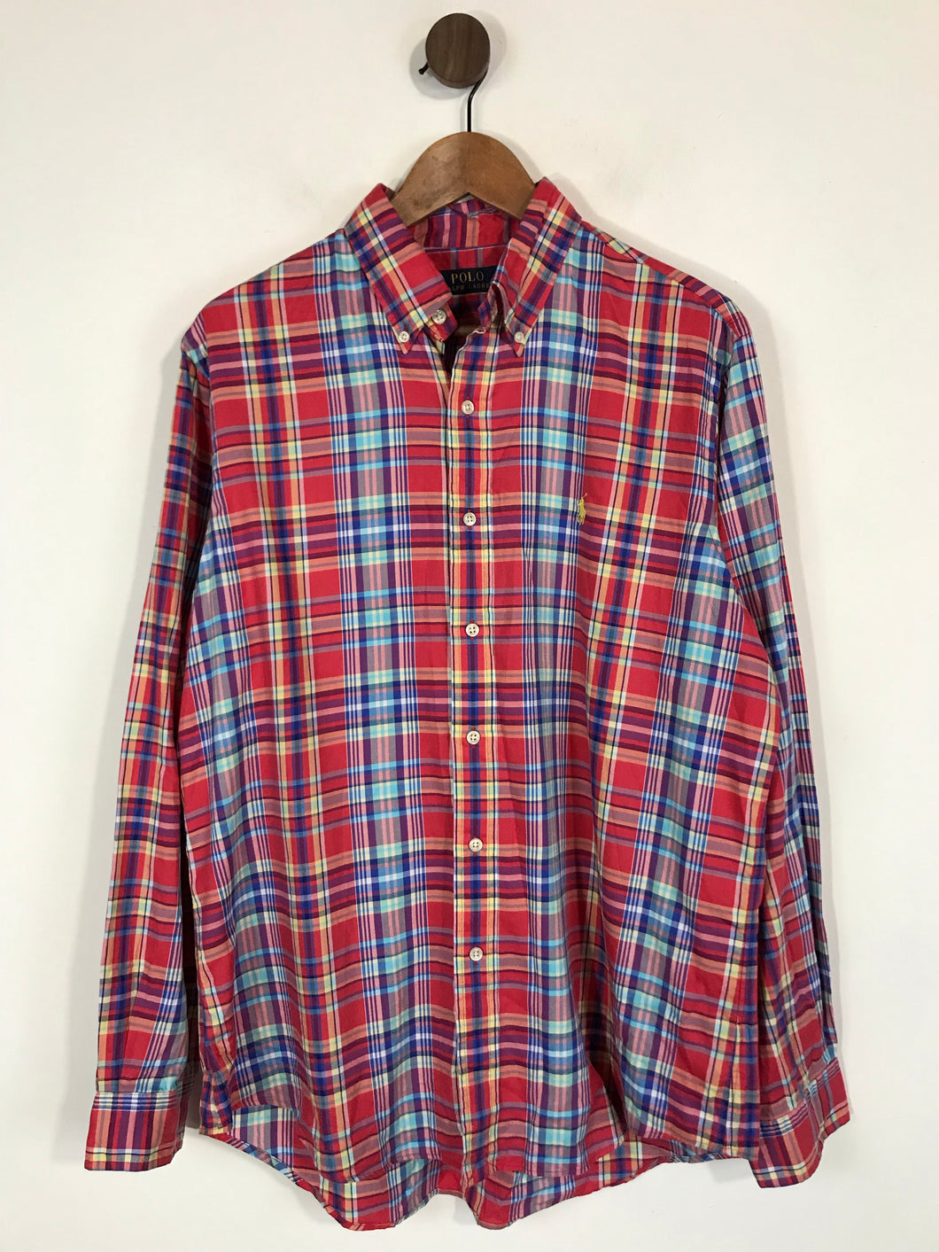 Ralph Lauren Men's Check Gingham Button-Up Shirt | L | Multicoloured
