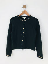 Load image into Gallery viewer, Phase Eight Women&#39;s Button Embellished Cardigan | UK14 | Black
