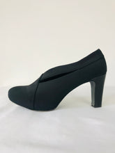 Load image into Gallery viewer, Eileen Fisher Women’s Rounded Cut-Out Court Heels | UK 6.5 | Black
