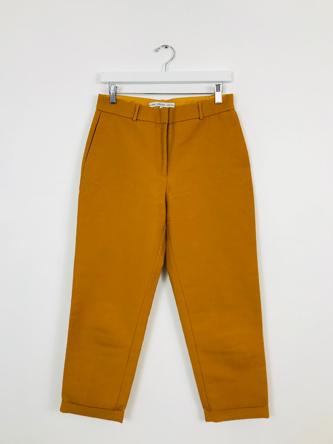 & Other Stories Womens Tapered Trousers | 36 UK10 | Yellow