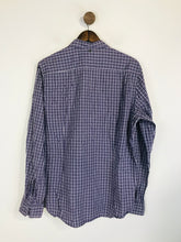 Load image into Gallery viewer, Ted Baker Men&#39;s Check Gingham Button-Up Shirt | 5 | Purple
