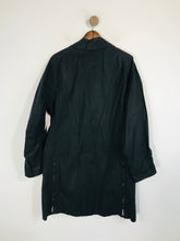 Load image into Gallery viewer, Reiss Men&#39;s Cotton Zip Long Overcoat | XL | Black
