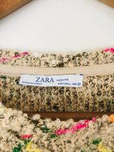 Load image into Gallery viewer, Zara Women&#39;s Knit Textured Shift Dress | L UK14 | Beige
