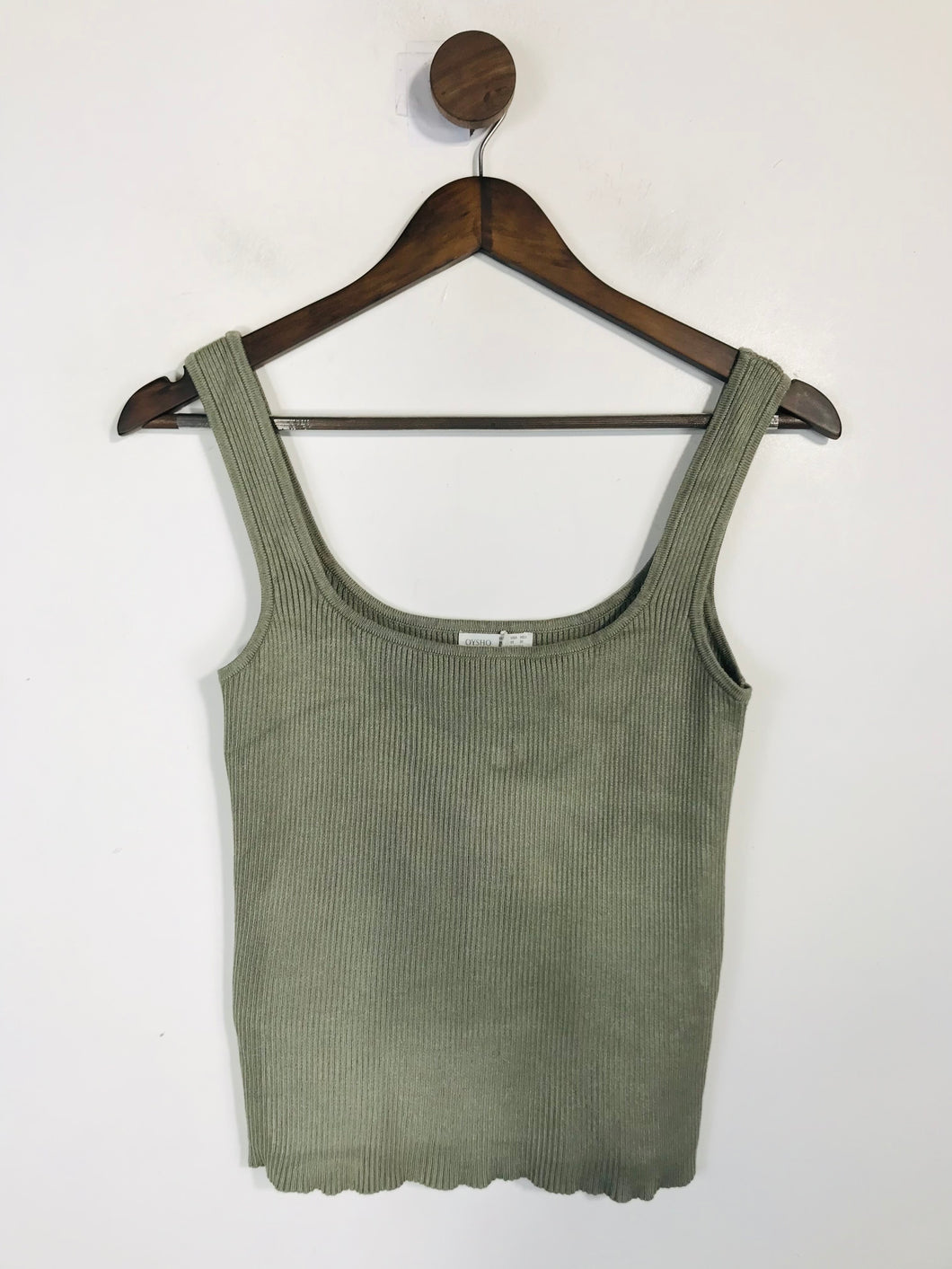 Oysho Women's Knit Tank Top | M UK10-12 | Green