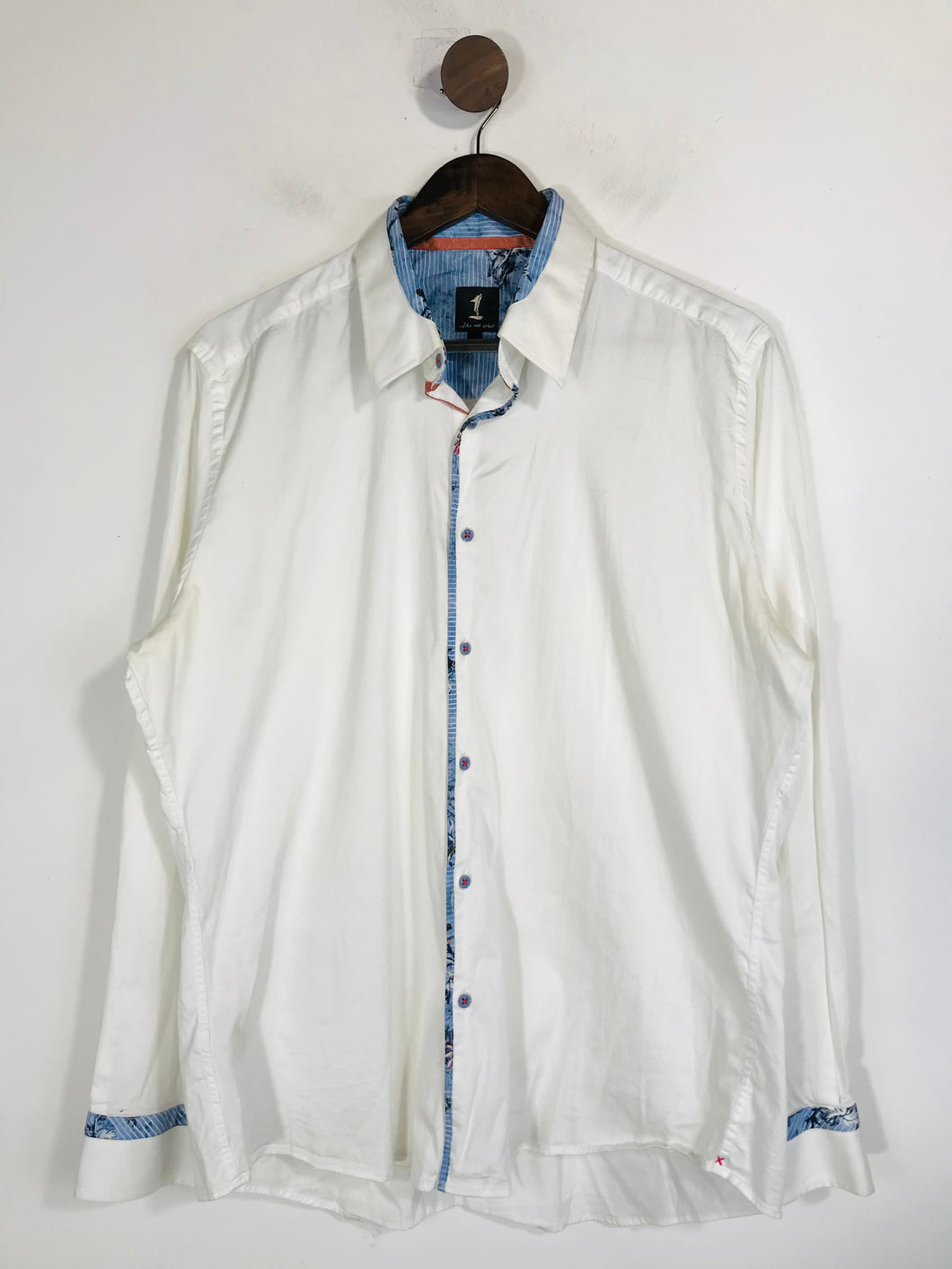 1 Like No Other Men's Cotton Button-Up Shirt | XL | White