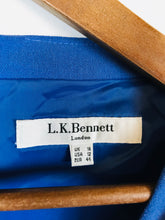 Load image into Gallery viewer, LK Bennett Women&#39;s Gathered Sheath Dress | UK16 | Blue
