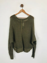 Load image into Gallery viewer, Allsaints Women&#39;s Cotton Crochet Jumper | UK14 | Green
