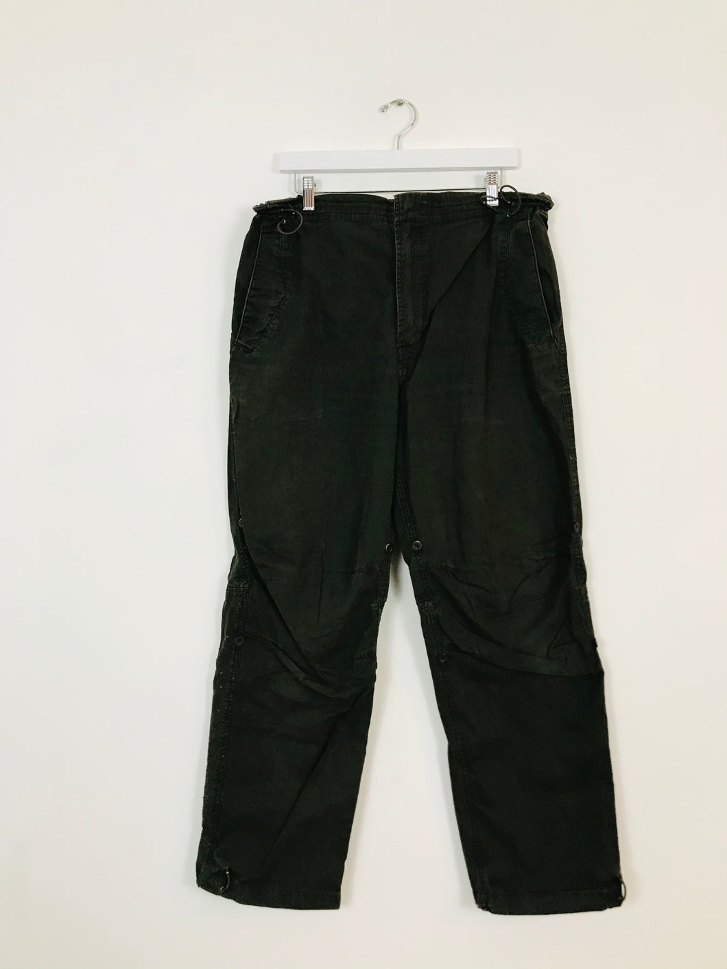 Maharishi Women’s Embroidered Cargo Trousers | XXL | Green