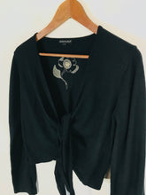 Load image into Gallery viewer, Bandolera Women&#39;s Floral Embroidered Cardigan | L UK14 | Black
