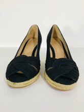 Load image into Gallery viewer, Clarks Women&#39;s Espadrille Wedge Heels | UK5 | Black
