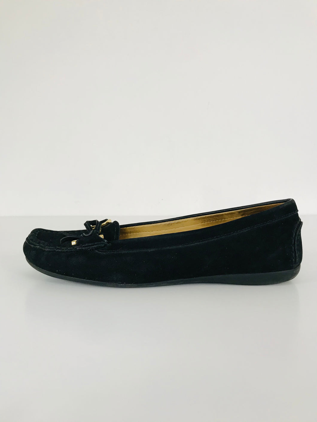 Carvela Women’s Moccasin Suede Slip On Pumps Shoes Loafers | UK6 | Black