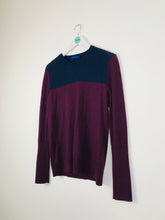 Load image into Gallery viewer, Winser London Womens Knit Jumper | L | Burgundy
