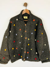 Load image into Gallery viewer, Pachamama Women&#39;s Wool Polka Dot Cardigan | UK14-16 | Grey
